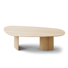 Tangent spisebord, rektangulær sæbebehandlet eg fra DK3