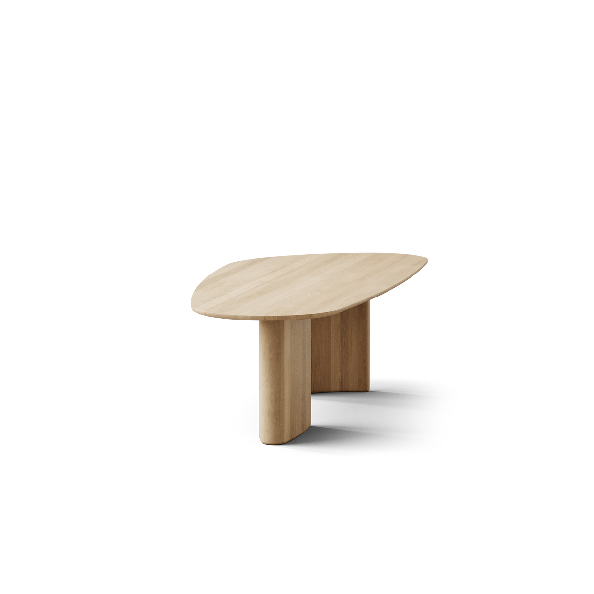 Tangent spisebord, rektangulær hvidolieret eg fra DK3 - 8 - Jacobsen Plus