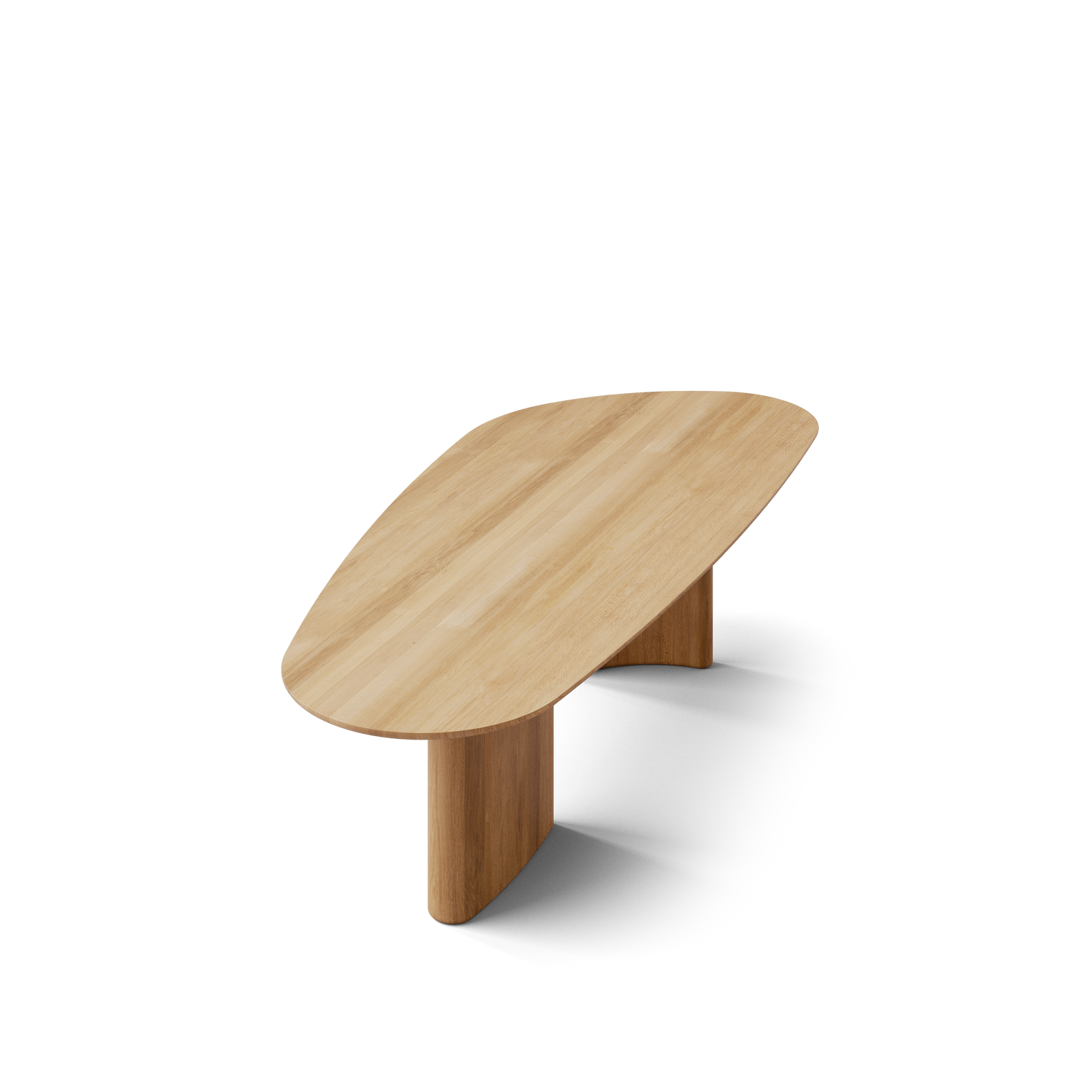 Tangent spisebord, rektangulær lakeret eg fra DK3