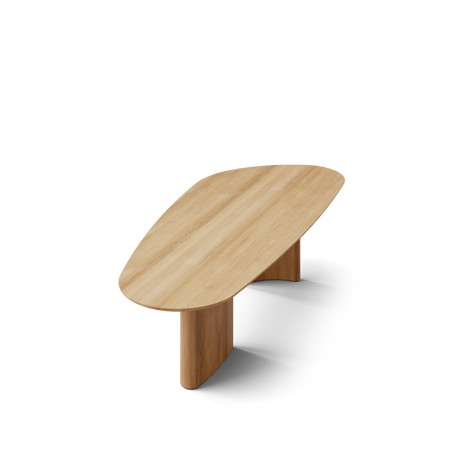 Tangent spisebord, rektangulær lakeret eg fra DK3 - L240 x W110 x H72 cm - Jacobsen Plus