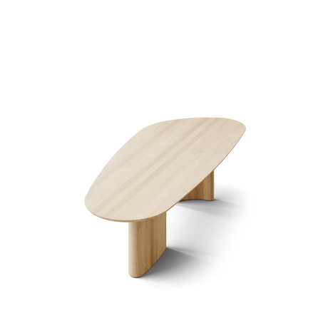 Tangent spisebord, rektangulær sæbebehandlet eg fra DK3 - L240 x W110 x H72 cm - Jacobsen Plus