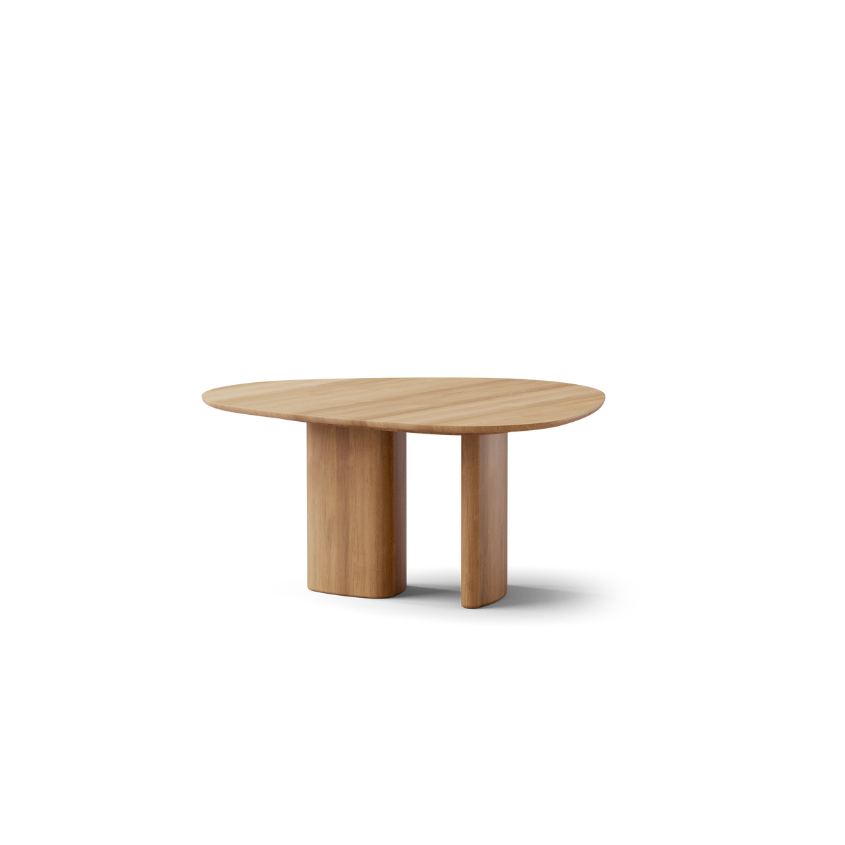 Tangent spisebord, rund Ø136 fra DK3 - Lakeret eg - Jacobsen Plus