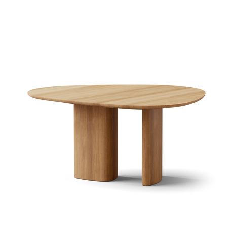 Tangent spisebord, rund Ø136 fra DK3 - Olieret eg - Jacobsen Plus