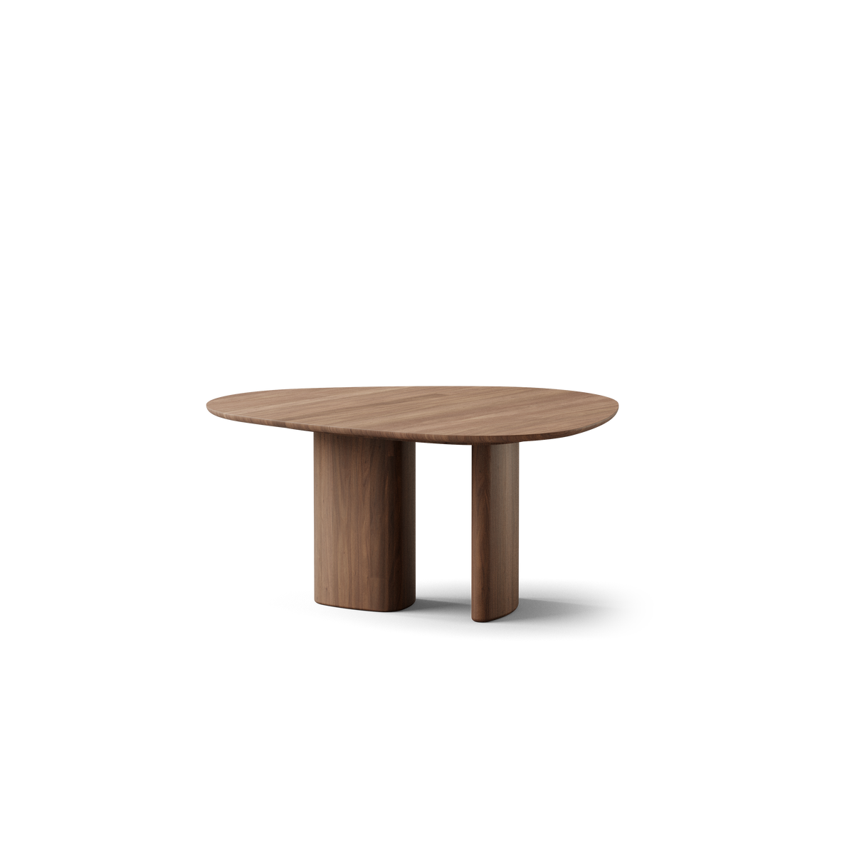 Tangent spisebord, rund Ø136 fra DK3 - Olieret valnød - Jacobsen Plus