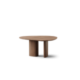 Tangent spisebord, rund Ø136 fra DK3 - Olieret valnød - Jacobsen Plus
