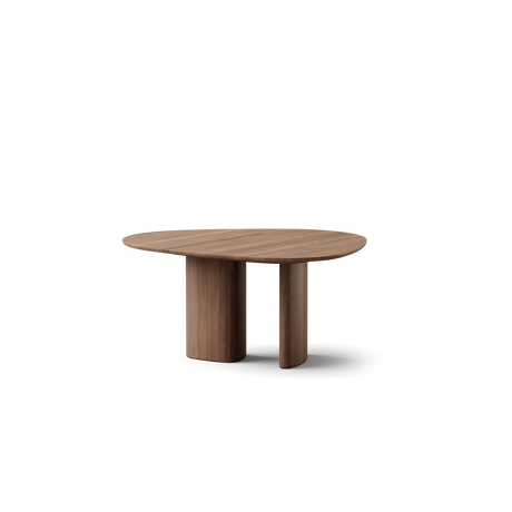 Tangent spisebord, rund Ø136 fra DK3 - Olieret valnød - Jacobsen Plus