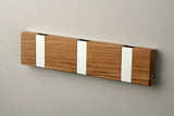 KNAX Lite 3 fra LoCa - Teak / Ubehandlet - grå knager - Jacobsen Plus