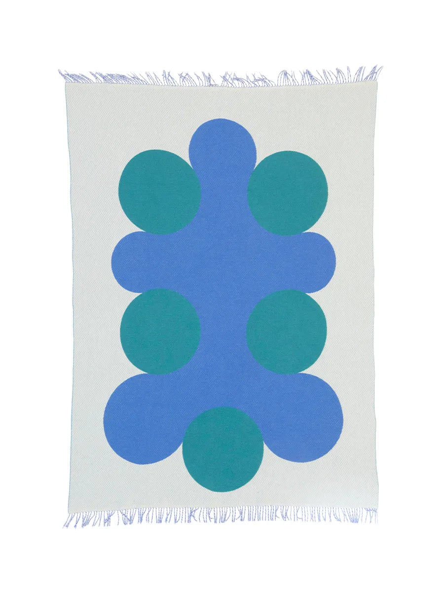 Teenagers from Mars Plaid, white/blue/leaf fra raawii