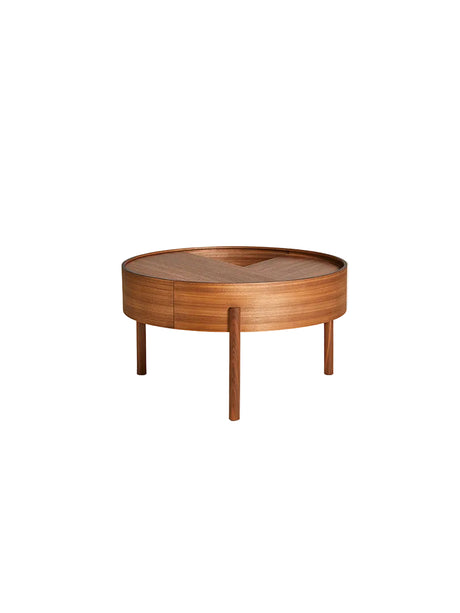 Arc Coffee Table, Ø 66 cm fra Woud - Black painted ash - Jacobsen Plus