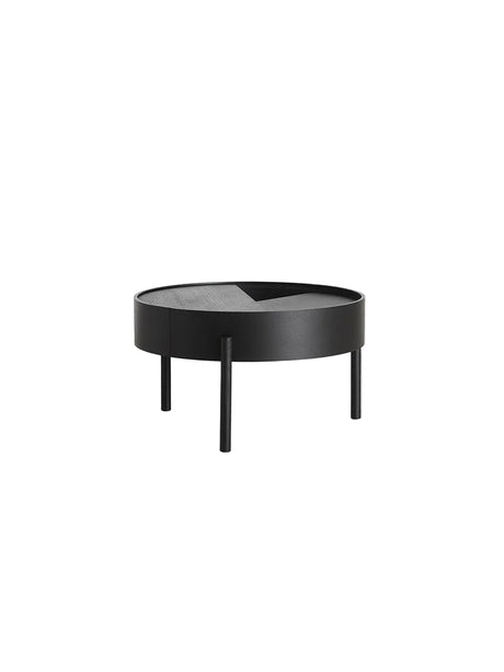 Arc Coffee Table, Ø 66 cm fra Woud - Black painted ash - Jacobsen Plus