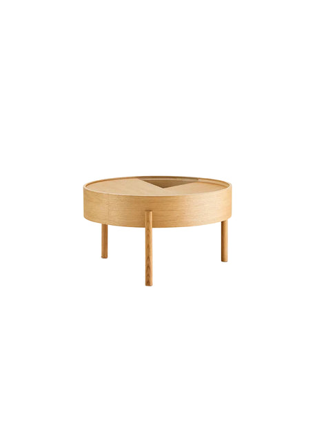 Arc Coffee Table, Ø 66 cm fra Woud - Black painted ash - Jacobsen Plus