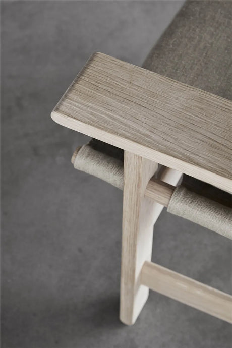 The Canvas Chair, sæbebehandlet eg natur canvas af Børge Mogensen - 5 - Jacobsen Plus