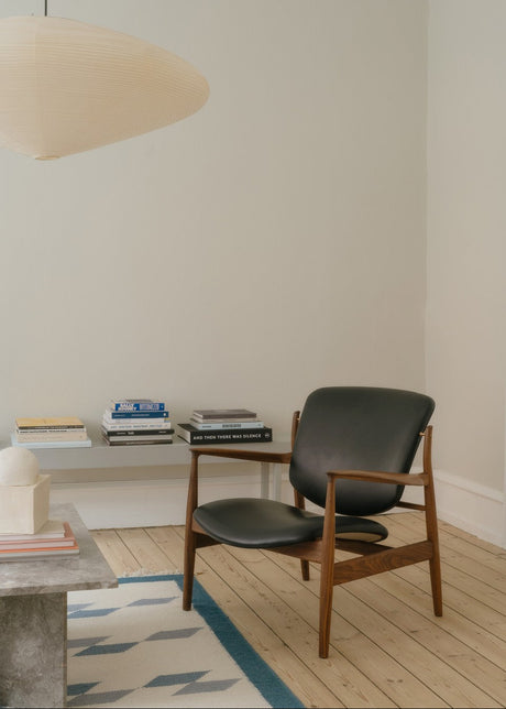 France stol, sort læder/eg olie af Finn Juhl - 2 - Jacobsen Plus