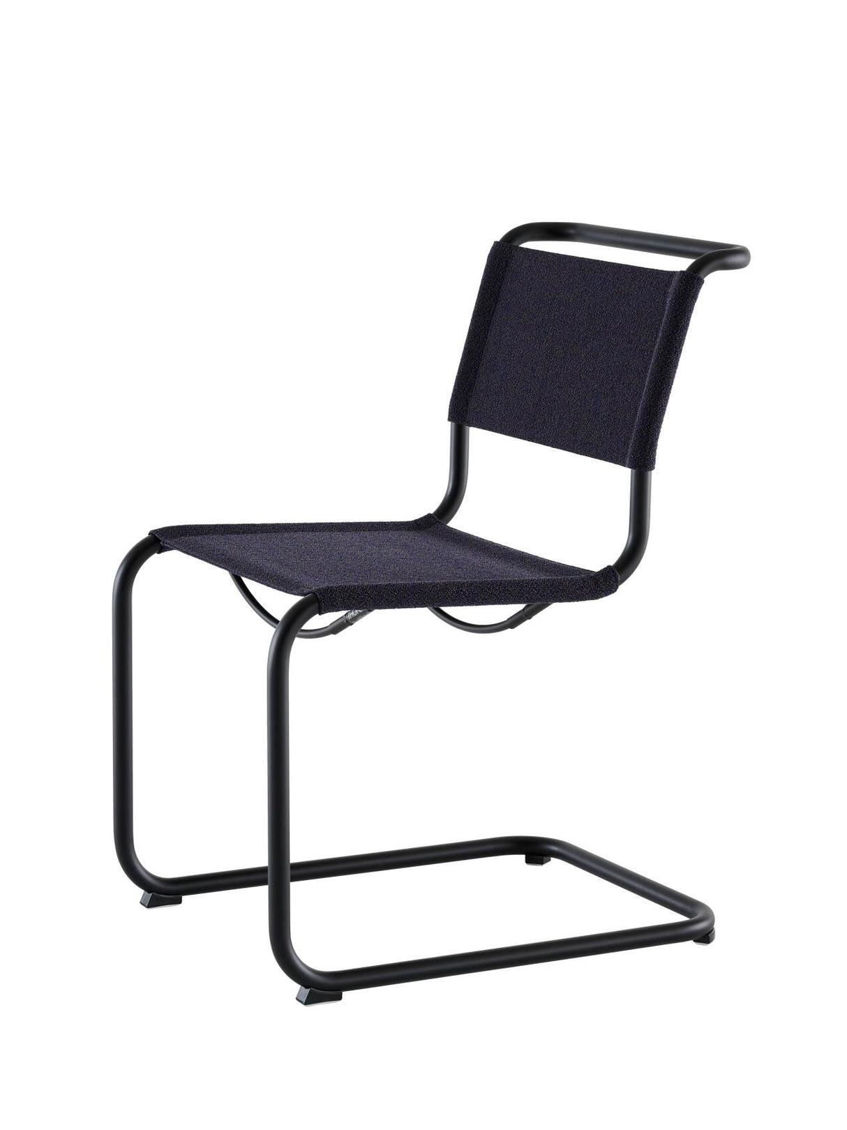 S 33 V cantilever chair fra Thonet - Deep Black - Cento Deep - Plastic gliders black - Jacobsen Plus