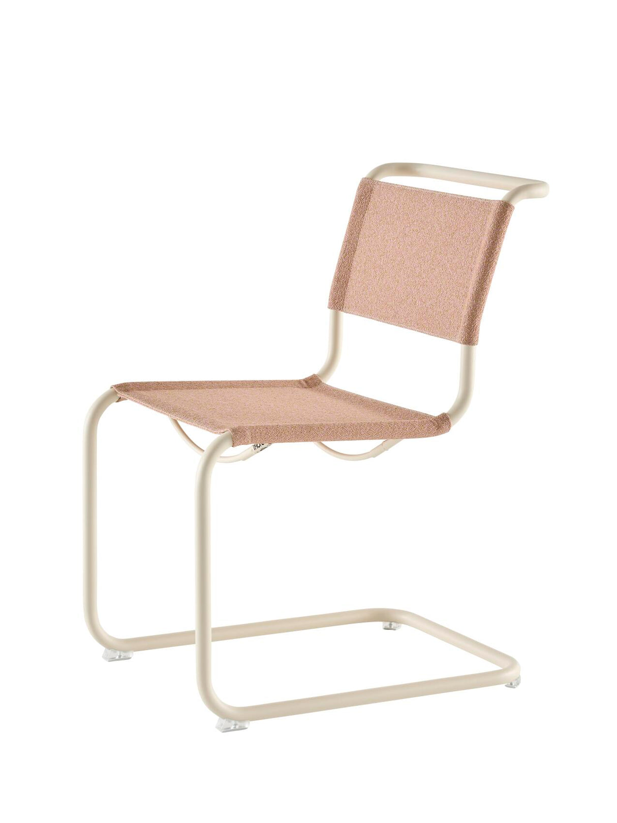 S 33 V cantilever chair fra Thonet - Pearl White - Cento Lotus - Plastic gliders transparent - Jacobsen Plus