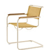 Pearl White - Cento Corn - Oiled oak - Plastic gliders transparent
