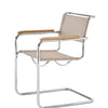 Pearl White - Cento Angora - Oiled oak - Plastic gliders transparent