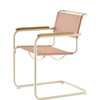 Pearl White - Cento Lotus - Oiled oak - Plastic gliders transparent