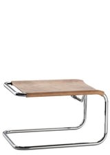 S 35 LH fodskammel fra Thonet - Buffalo leather - brown - walnut - Jacobsen Plus
