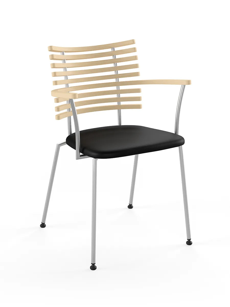 Tiger Armstol, sort læder fra Naver Collection - 9 - Jacobsen Plus