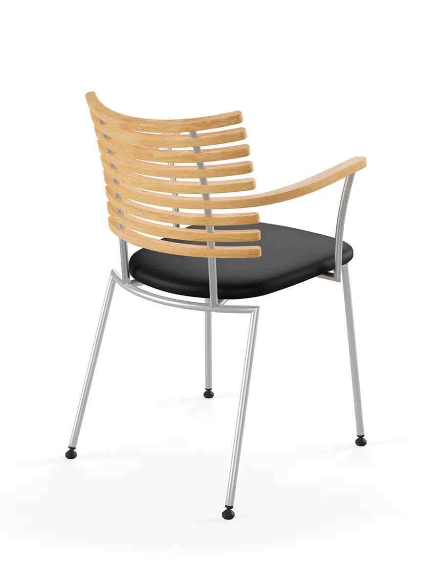 Tiger Armstol, sort læder fra Naver Collection