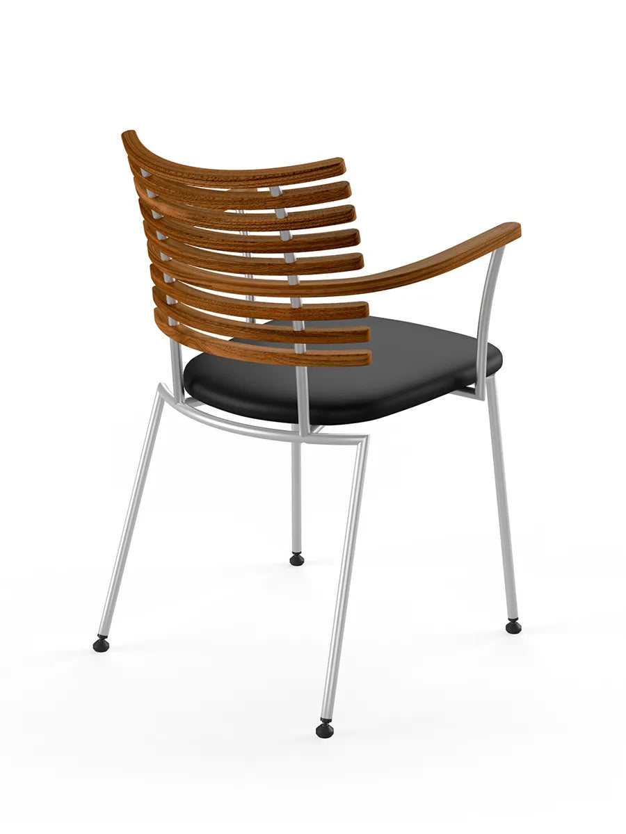 Tiger Armstol, sort læder fra Naver Collection