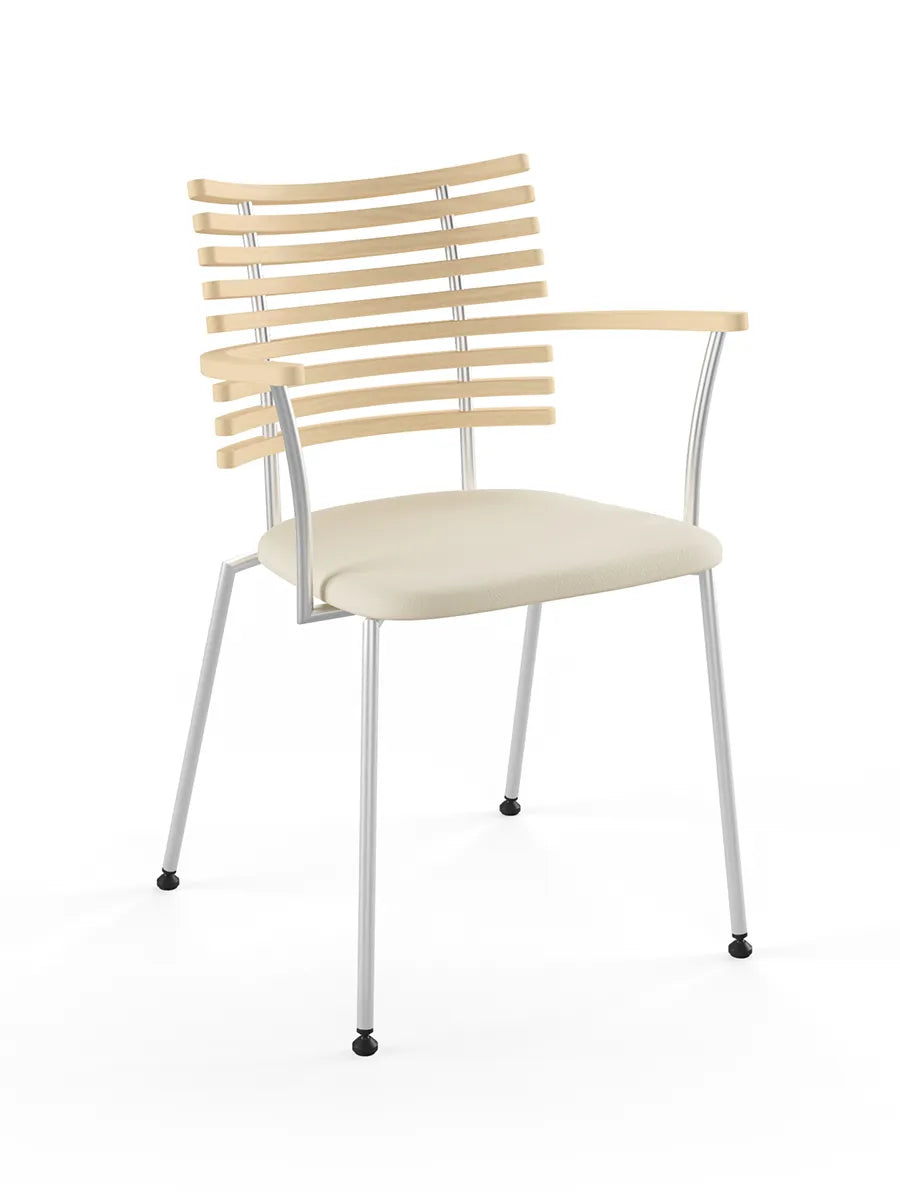 Tiger Armstol, creme læder fra Naver Collection