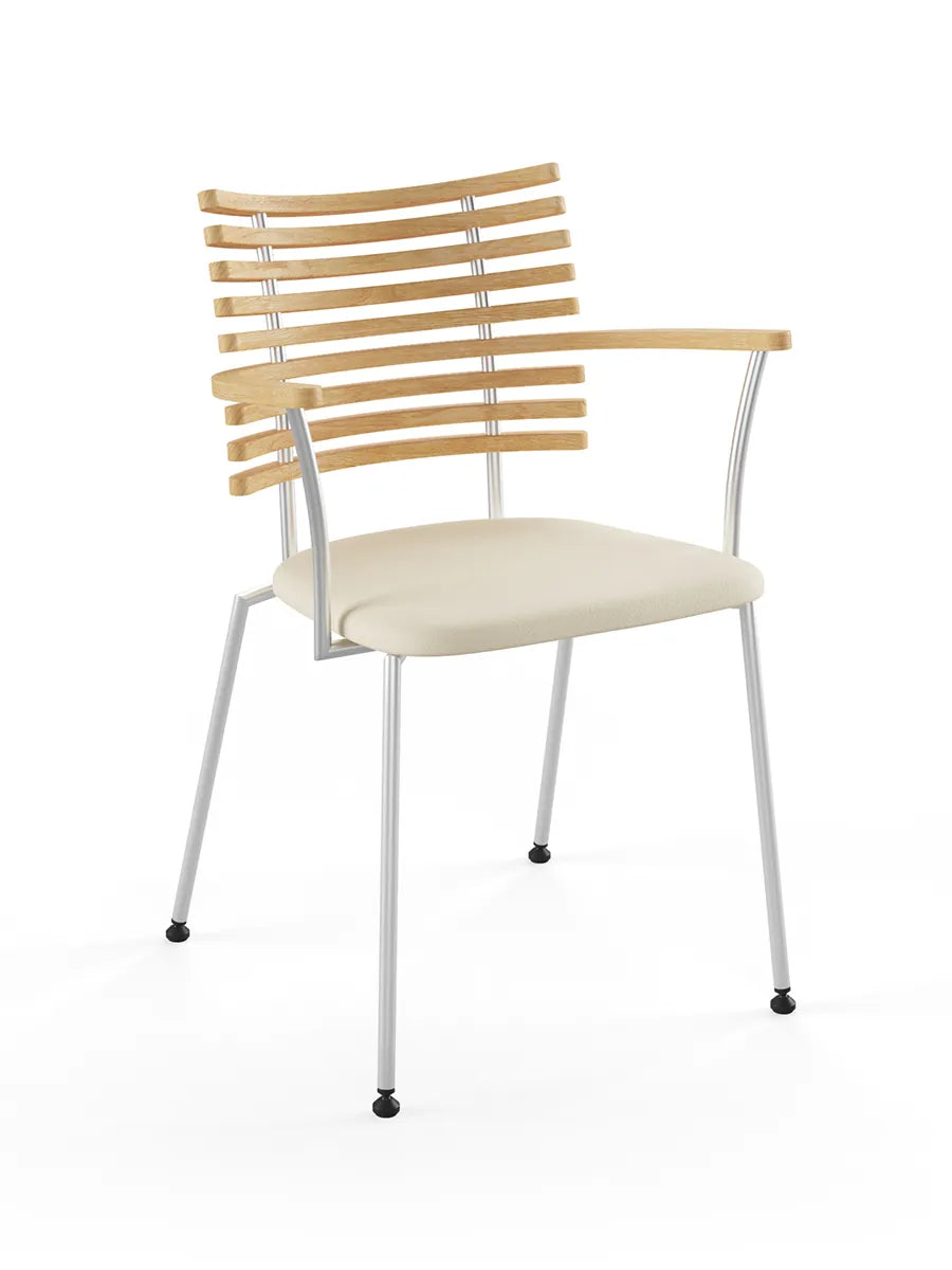 Tiger Armstol, creme læder fra Naver Collection