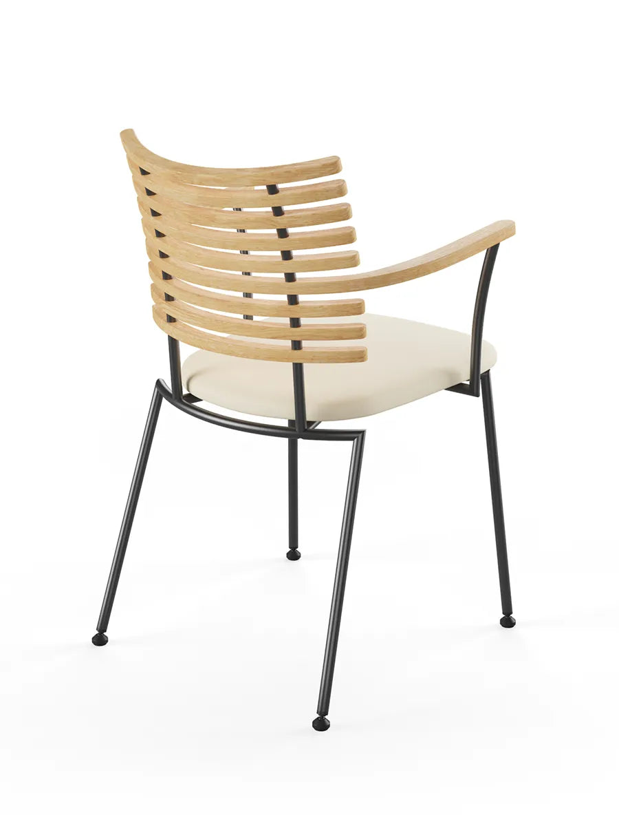 Tiger Armstol, creme læder fra Naver Collection