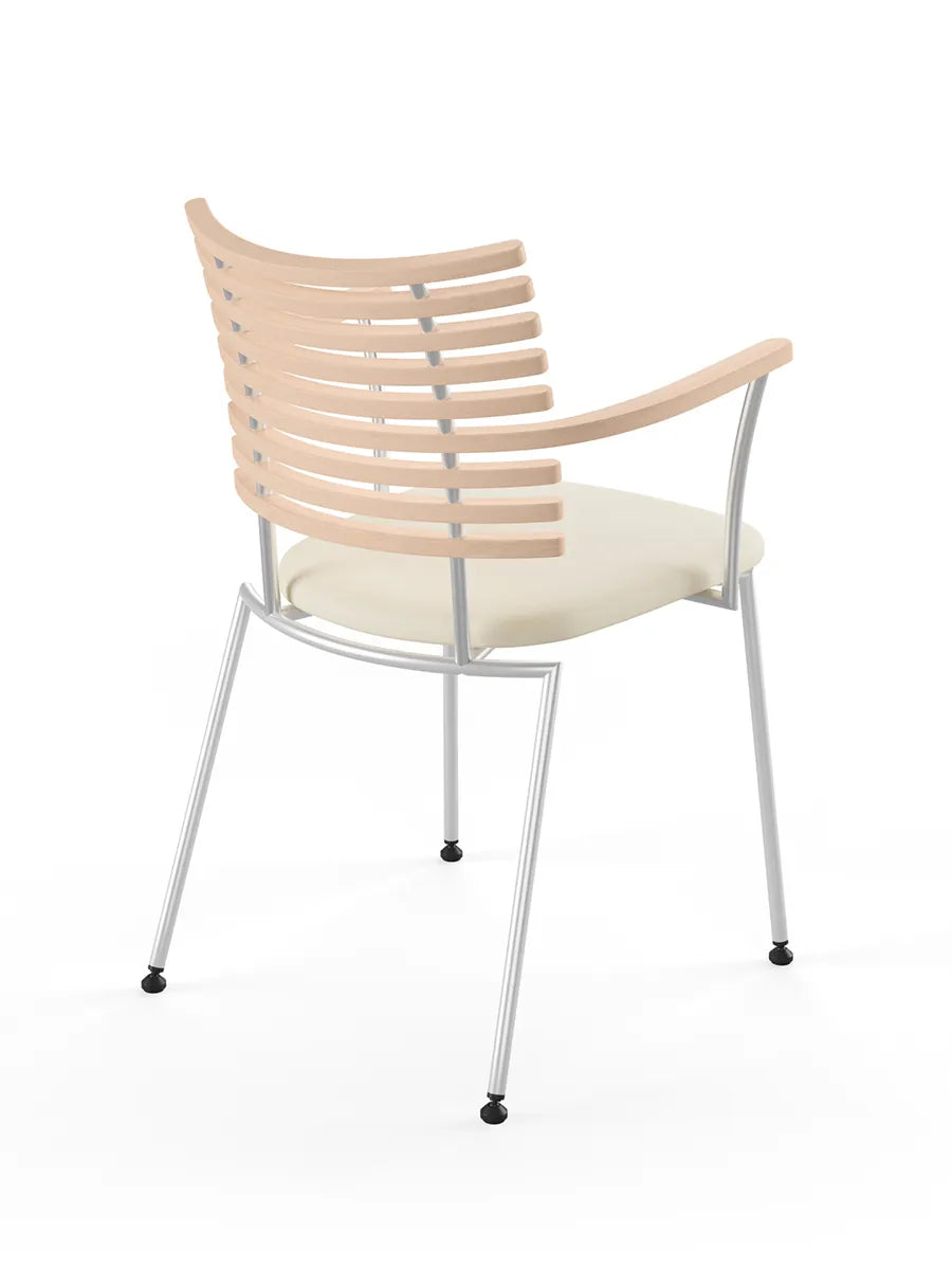 Tiger Armstol, creme læder fra Naver Collection