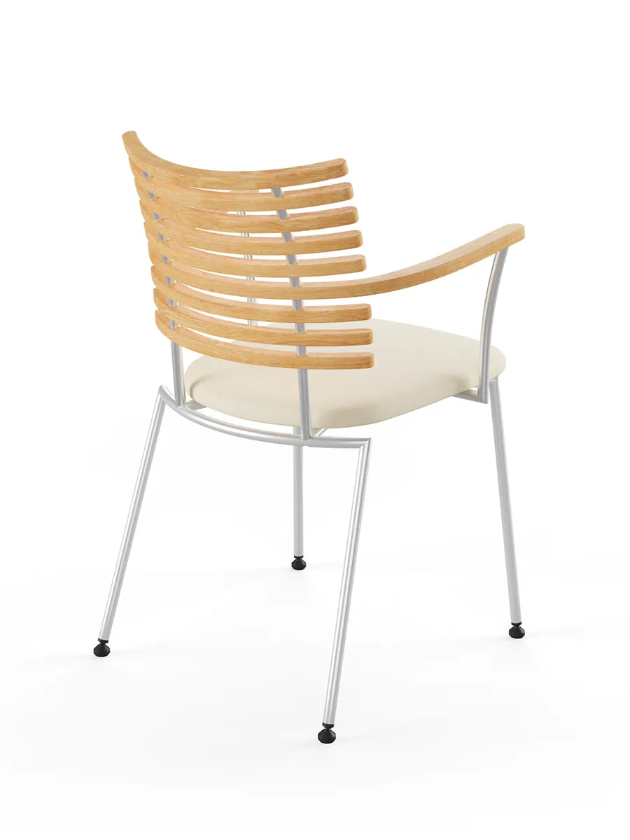 Tiger Armstol, creme læder fra Naver Collection