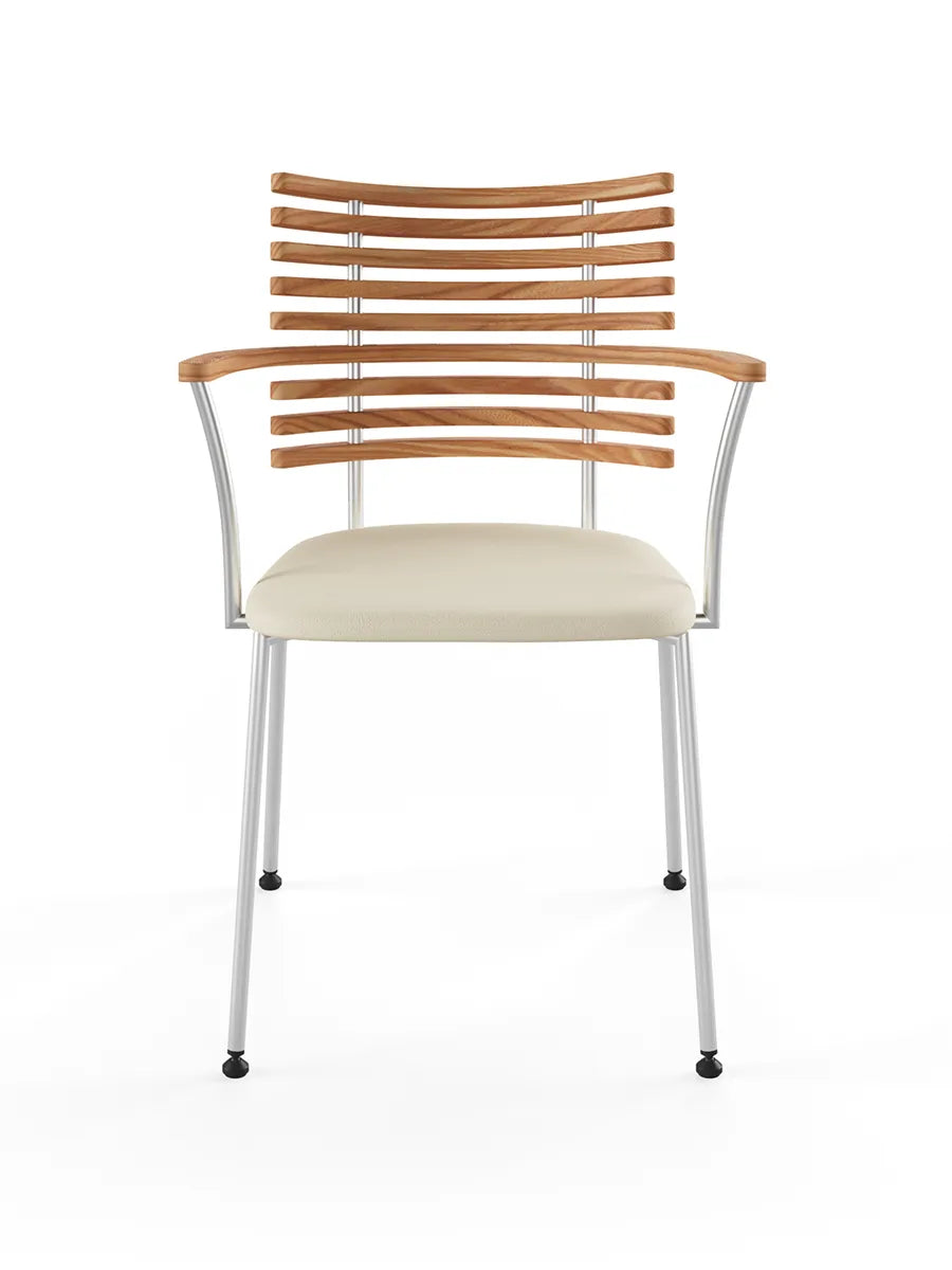 Tiger Armstol, creme læder fra Naver Collection