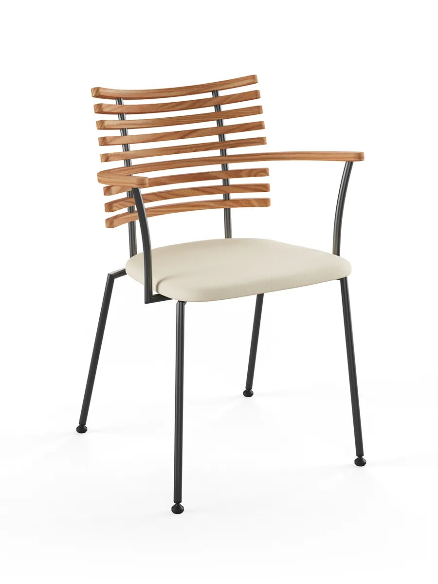 Tiger Armstol, creme læder fra Naver Collection