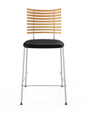 Tiger Barstol, sort læder fra Naver Collection