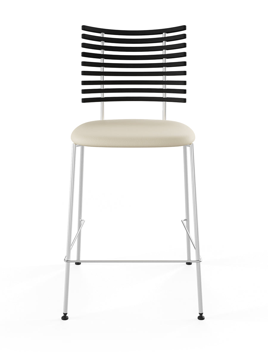 Tiger Barstol, creme læder fra Naver Collection