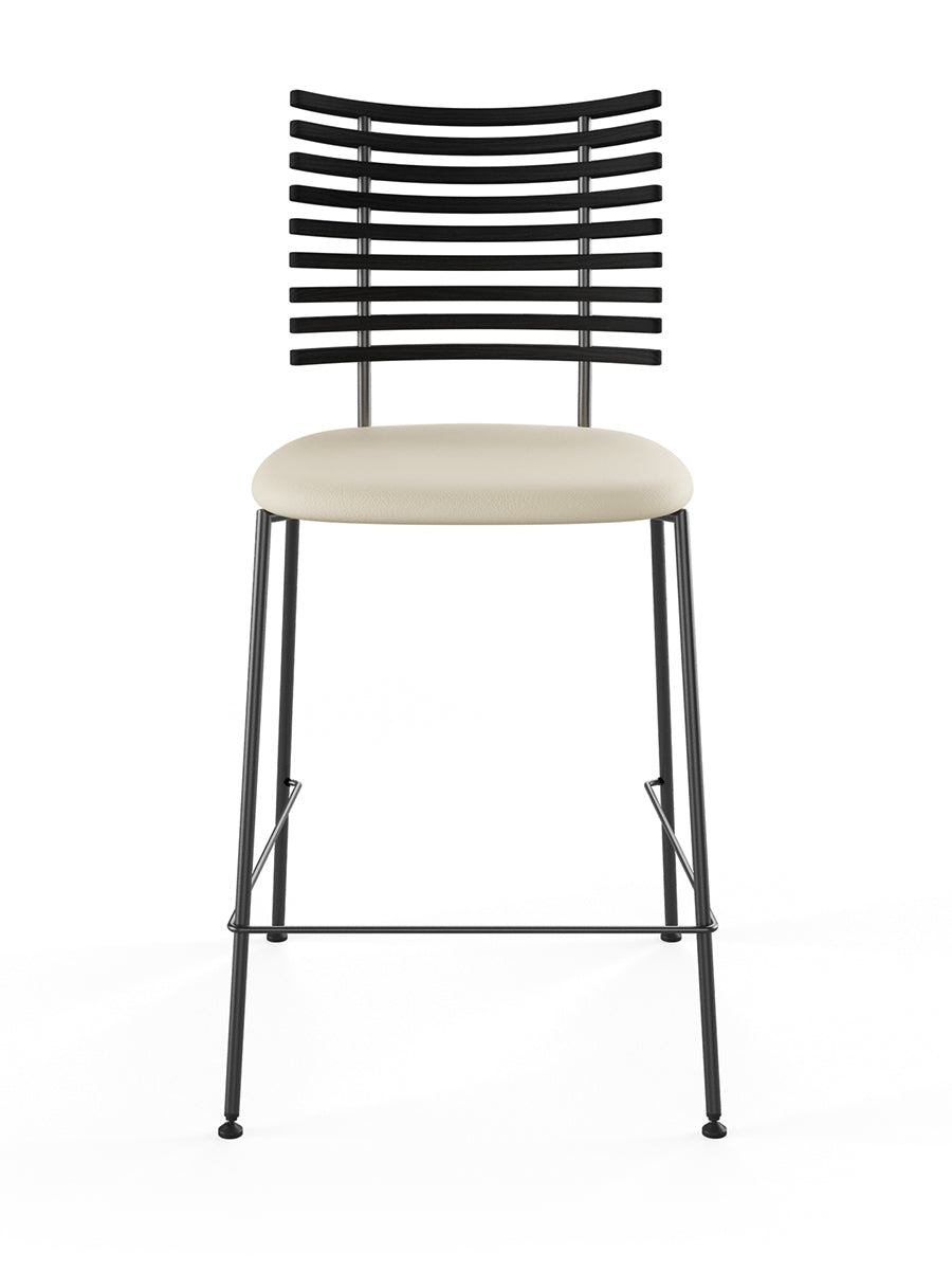 Tiger Barstol, creme læder fra Naver Collection