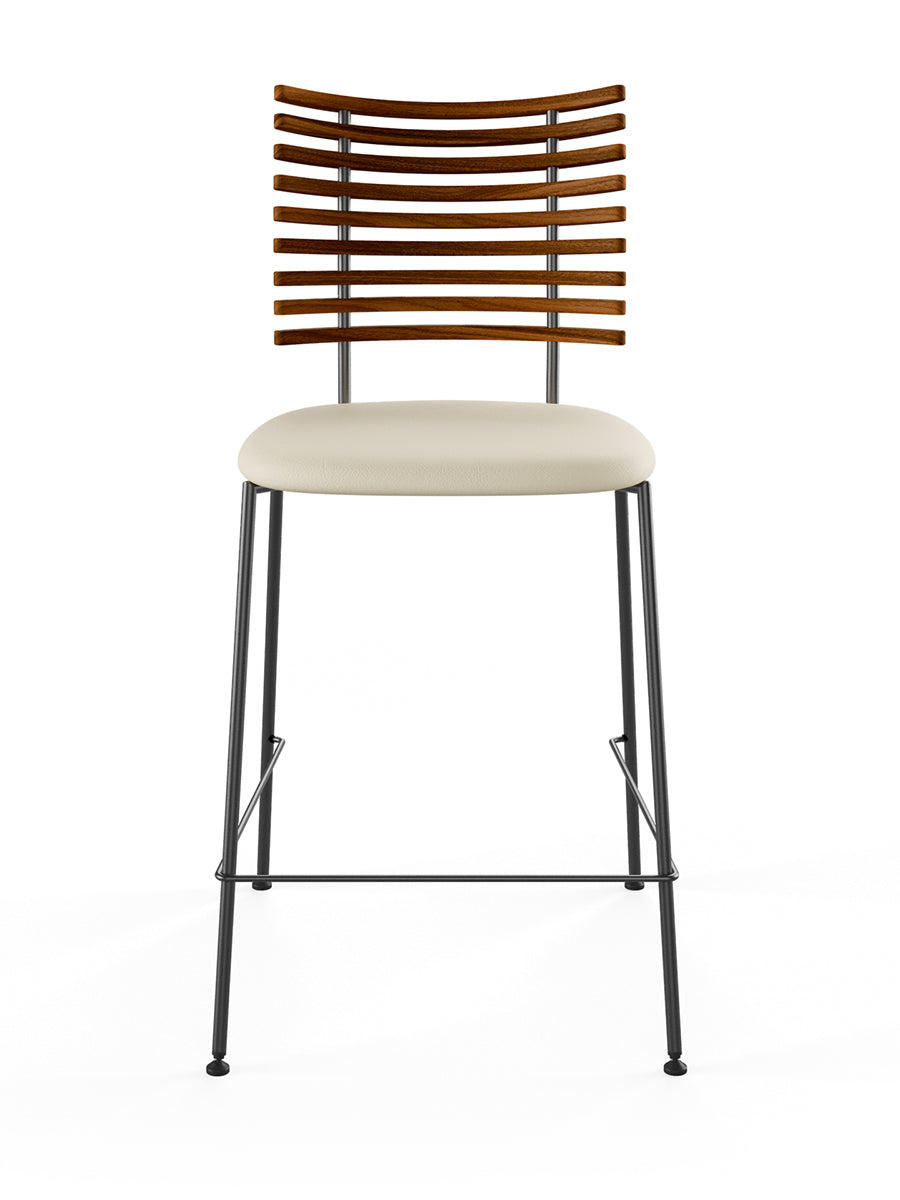 Tiger Barstol, creme læder fra Naver Collection