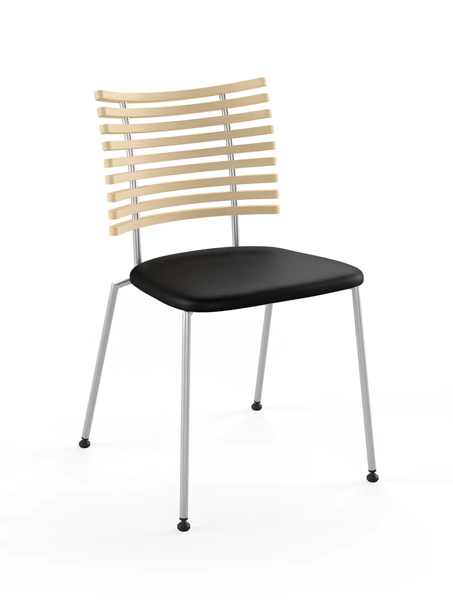 Tiger Stol, sort læder fra Naver Collection