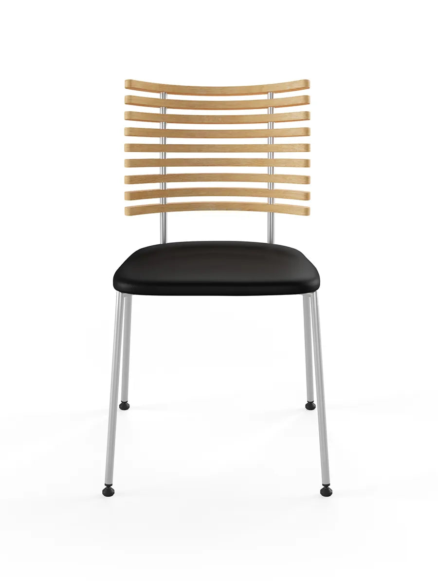 Tiger Stol, sort læder fra Naver Collection