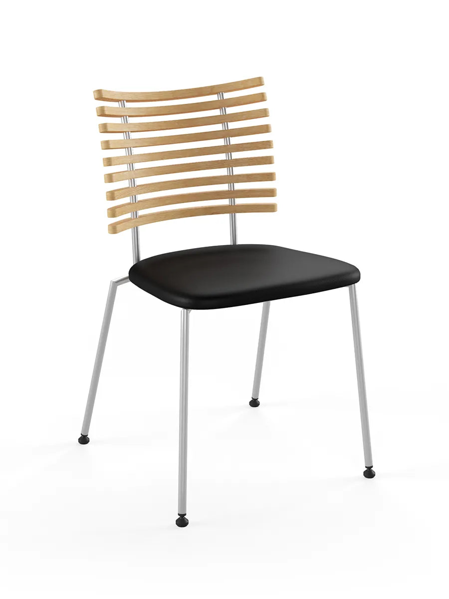 Tiger Stol, sort læder fra Naver Collection