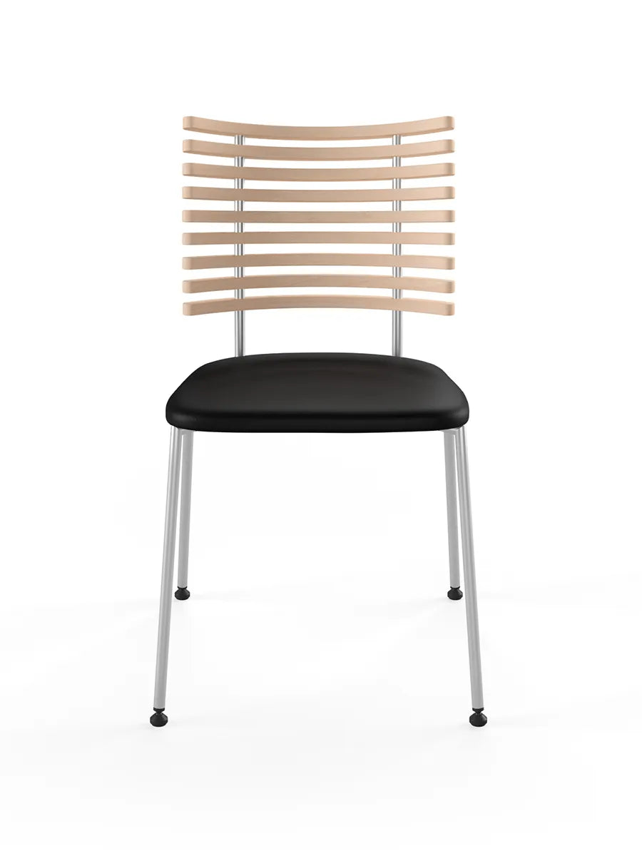 Tiger Stol, sort læder fra Naver Collection