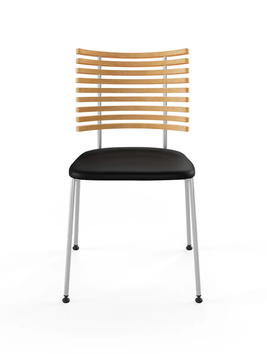 Tiger Stol, sort læder fra Naver Collection