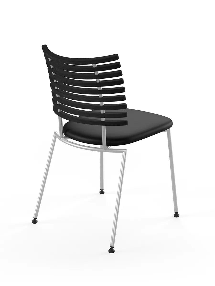 Tiger Stol, sort læder fra Naver Collection