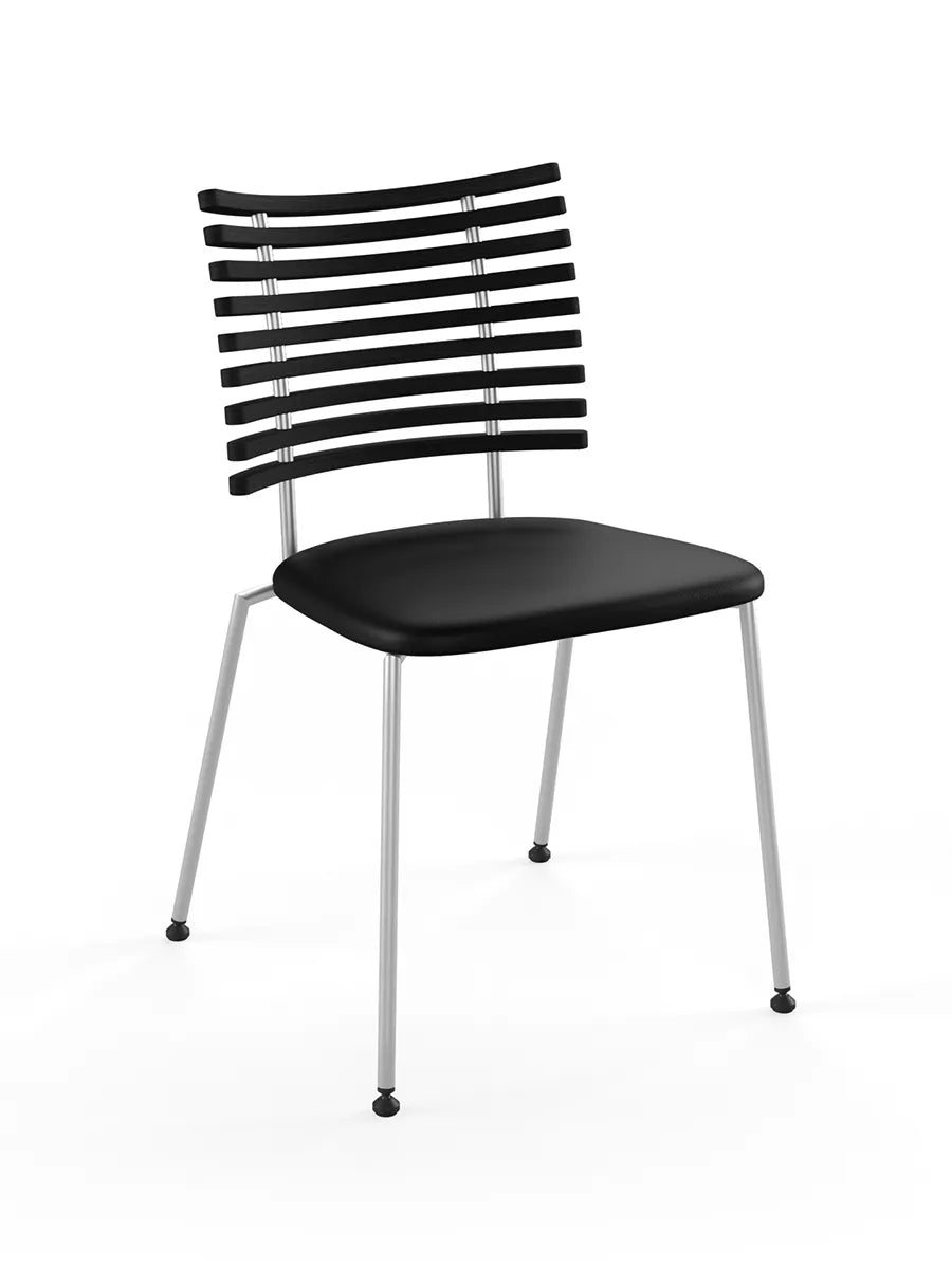 Tiger Stol, sort læder fra Naver Collection - 28 - Jacobsen Plus