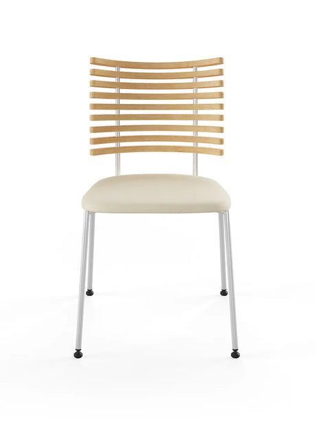 Tiger Stol, creme læder fra Naver Collection - Ask olie / Rustfrit stål - Jacobsen Plus