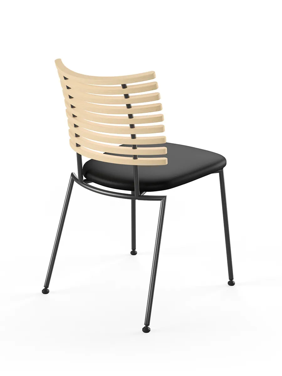 Tiger Stol, sort læder fra Naver Collection