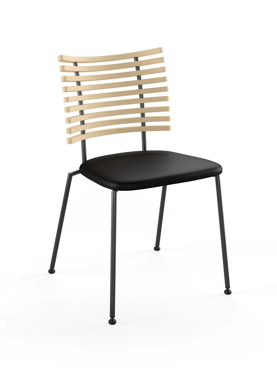 Tiger Stol, sort læder fra Naver Collection