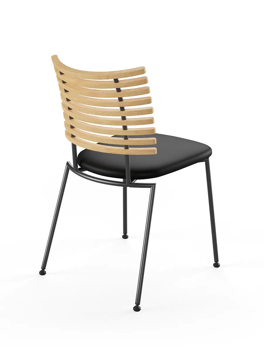 Tiger Stol, sort læder fra Naver Collection