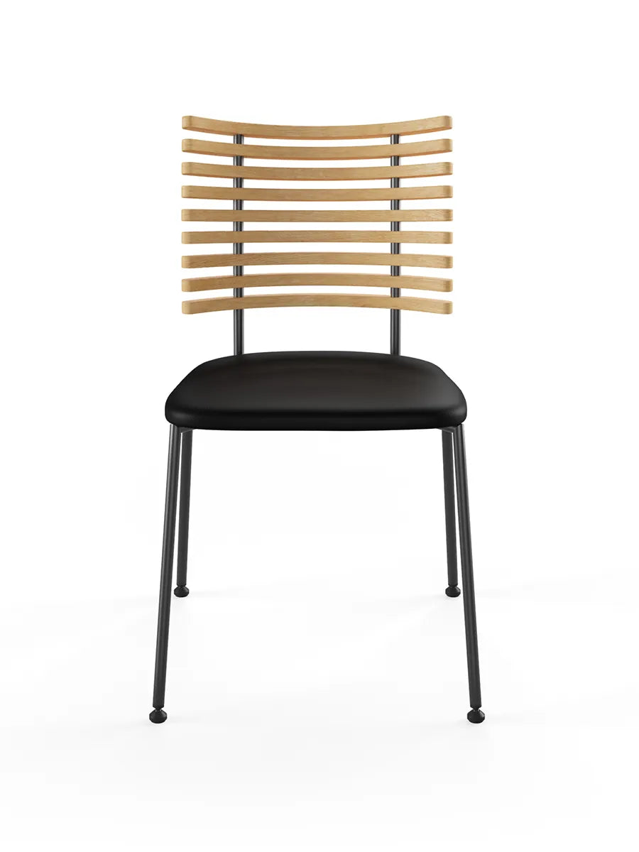 Tiger Stol, sort læder fra Naver Collection