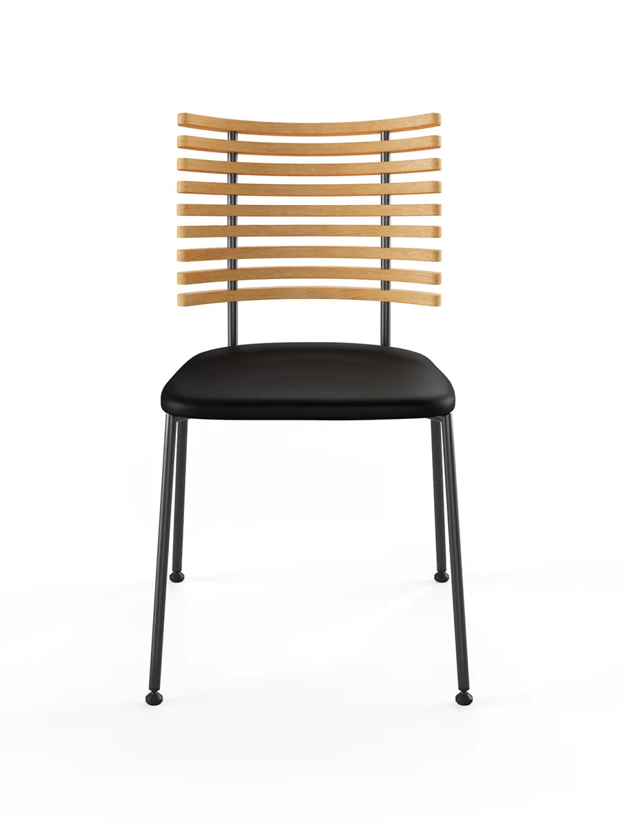 Tiger Stol, sort læder fra Naver Collection